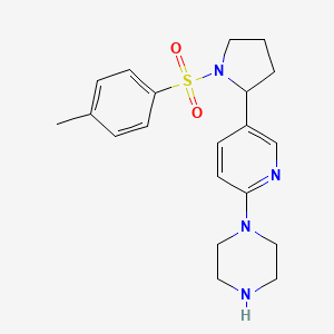 1-(5-(1-Tosylpyrrolidin-2-yl)pyridin-2-yl)piperazine