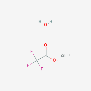 molecular formula C2H2F3O3Zn+ B11818885 zinc;2,2,2-trifluoroacetate;hydrate 