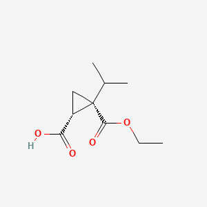 rac-(1R,2R)-2-(ethoxycarbonyl)-2-(propan-2-yl)cyclopropane-1-carboxylic acid