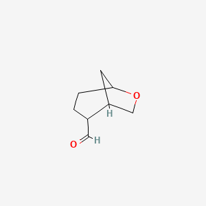 molecular formula C8H12O2 B11818933 6-Oxabicyclo[3.2.1]octane-2-carbaldehyde 