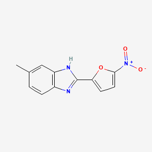 6-methyl-2-(5-nitrofuran-2-yl)-1H-benzimidazole