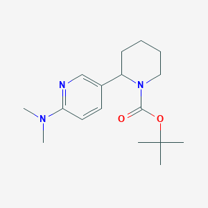 molecular formula C17H27N3O2 B11819000 tert-Butyl 2-(6-(dimethylamino)pyridin-3-yl)piperidine-1-carboxylate 