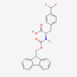 (S)-2-((((9H-Fluoren-9-yl)methoxy)carbonyl)(methyl)amino)-3-(4-(difluoromethyl)phenyl)propanoic acid