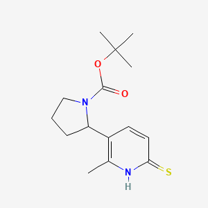 tert-Butyl 2-(6-mercapto-2-methylpyridin-3-yl)pyrrolidine-1-carboxylate