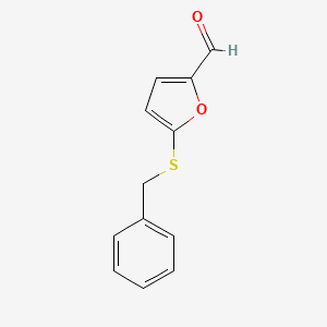 molecular formula C12H10O2S B11819029 5-(Benzylsulfanyl)furan-2-carbaldehyde 