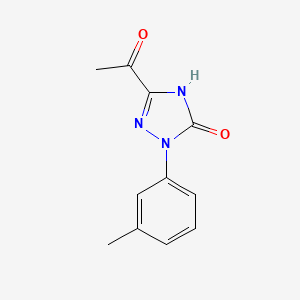 5-Acetyl-2-(m-tolyl)-1H-1,2,4-triazol-3(2H)-one