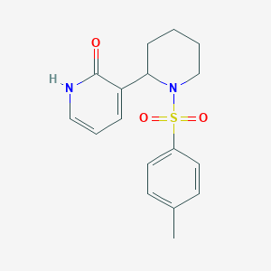 molecular formula C17H20N2O3S B11819096 3-(1-Tosylpiperidin-2-yl)pyridin-2(1H)-one 