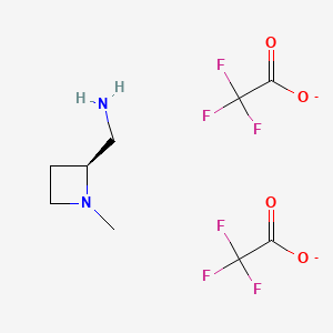 [(2S)-1-methylazetidin-2-yl]methanamine;2,2,2-trifluoroacetate