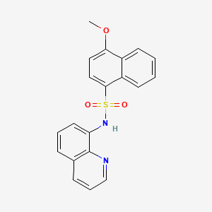 4-methoxy-N-(8-quinolinyl)-1-naphthalenesulfonamide