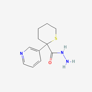 2-(Pyridin-3-yl)tetrahydro-2H-thiopyran-2-carbohydrazide