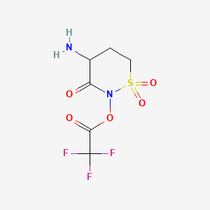 (4-Amino-1,1,3-trioxothiazinan-2-yl) 2,2,2-trifluoroacetate