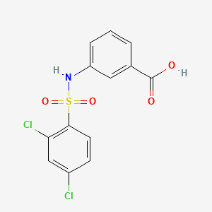 molecular formula C13H9Cl2NO4S B1181917 3-(2,4-Dichlorobenzenesulfonamido)benzoic acid 