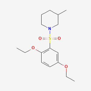 1-[(2,5-Diethoxyphenyl)sulfonyl]-3-methylpiperidine
