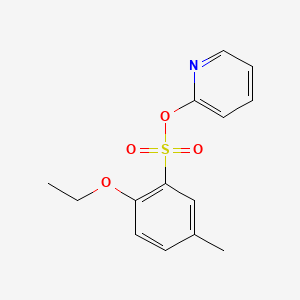 molecular formula C14H15NO4S B1181923 2-Pyridinyl 2-ethoxy-5-methylbenzenesulfonate 