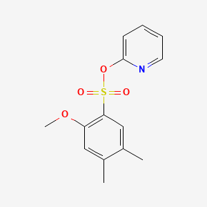 molecular formula C14H15NO4S B1181924 2-Pyridinyl 2-methoxy-4,5-dimethylbenzenesulfonate 