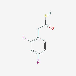 molecular formula C8H6F2OS B11819259 2,4-Difluoro-phenylthioaceticacid 