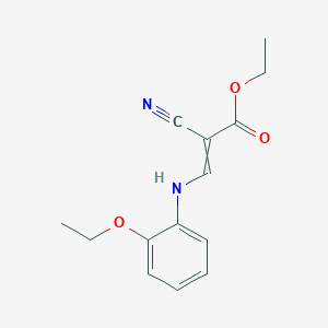 Ethyl 2-cyano-3-[(2-ethoxyphenyl)amino]prop-2-enoate