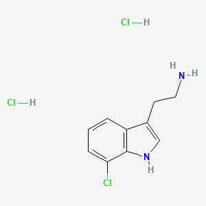 2-(7-chloro-1H-indol-3-yl)ethanamine;dihydrochloride