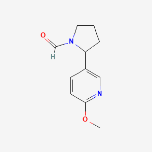 2-(6-Methoxypyridin-3-yl)pyrrolidine-1-carbaldehyde