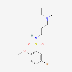 5-bromo-N-[3-(diethylamino)propyl]-2-methoxybenzenesulfonamide