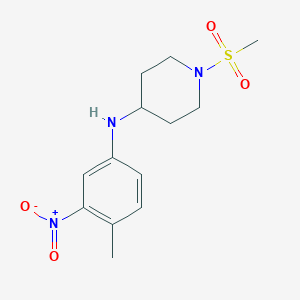 1-methanesulfonyl-N-(4-methyl-3-nitrophenyl)piperidin-4-amine