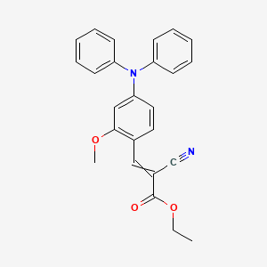 ethyl 2-cyano-3-[2-methoxy-4-(N-phenylanilino)phenyl]prop-2-enoate