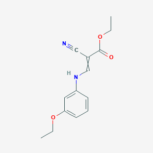 Ethyl 2-cyano-3-(3-ethoxyanilino)prop-2-enoate