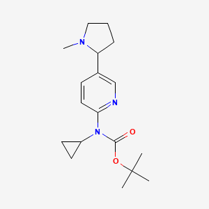 tert-Butyl cyclopropyl(5-(1-methylpyrrolidin-2-yl)pyridin-2-yl)carbamate