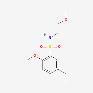 5-ethyl-2-methoxy-N-(2-methoxyethyl)benzenesulfonamide