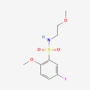 5-iodo-2-methoxy-N-(2-methoxyethyl)benzenesulfonamide