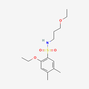 molecular formula C15H25NO4S B1181956 2-ethoxy-N-(3-ethoxypropyl)-4,5-dimethylbenzenesulfonamide 