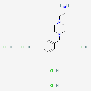 2-(4-Benzylpiperazino)ethan-1-amine pentahydrochloride