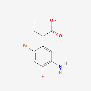 2-(5-Amino-2-bromo-4-fluorophenyl)butanoate