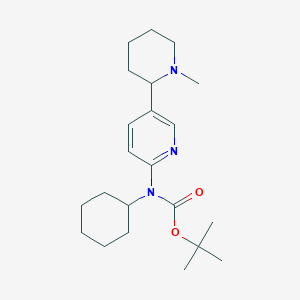 tert-Butyl cyclohexyl(5-(1-methylpiperidin-2-yl)pyridin-2-yl)carbamate