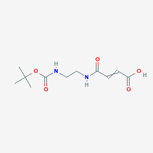 molecular formula C11H18N2O5 B11819586 (Z)-4-((2-((tert-Butoxycarbonyl)amino)ethyl)amino)-4-oxobut-2-enoic acid 