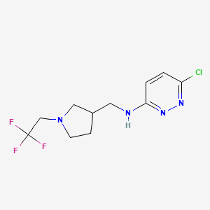 6-chloro-N-{[1-(2,2,2-trifluoroethyl)pyrrolidin-3-yl]methyl}pyridazin-3-amine