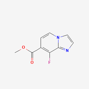 molecular formula C9H7FN2O2 B11819638 Methyl 8-fluoroimidazo[1,2-A]pyridine-7-carboxylate 