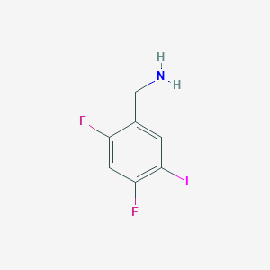 molecular formula C7H6F2IN B11819680 (2,4-Difluoro-5-iodophenyl)methanamine CAS No. 1823871-77-7