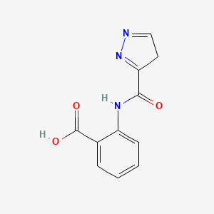 molecular formula C11H9N3O3 B11819711 2-[(4H-pyrazol-3-ylcarbonyl)amino]benzoic acid 