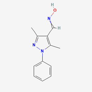 (4Z)-3,5-dimethyl-1-phenyl-pyrazole-4-carbaldehyde oxime