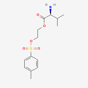 2-(4-methylphenyl)sulfonyloxyethyl (2S)-2-amino-3-methylbutanoate