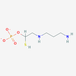 [2-(3-Aminopropylamino)-1-sulfanylethyl] phosphate