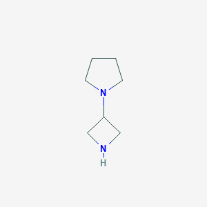 B118198 1-(Azetidin-3-yl)pyrrolidine CAS No. 149105-96-4