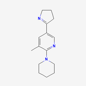 5-(3,4-Dihydro-2H-pyrrol-5-yl)-3-methyl-2-(piperidin-1-yl)pyridine