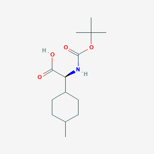 (S)-2-((tert-butoxycarbonyl)amino)-2-((1r,4S)-4-methylcyclohexyl)acetic acid