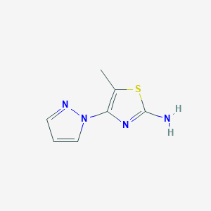 5-Methyl-4-(1H-pyrazol-1-yl)thiazol-2-amine