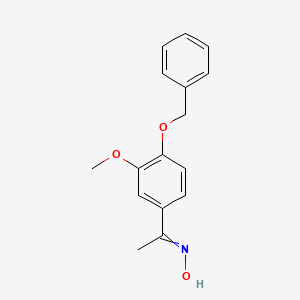 N-[1-(3-methoxy-4-phenylmethoxyphenyl)ethylidene]hydroxylamine