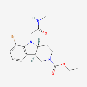 ethyl (4aR,9bR)-6-bromo-5-[2-(methylamino)-2-oxoethyl]-3,4,4a,9b-tetrahydro-1H-pyrido[4,3-b]indole-2-carboxylate