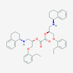 bis[(2S)-1-(2-ethylphenoxy)-3-[[(1S)-1,2,3,4-tetrahydronaphthalen-1-yl]amino]propan-2-yl] oxalate