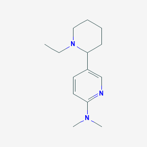 5-(1-Ethylpiperidin-2-yl)-N,N-dimethylpyridin-2-amine